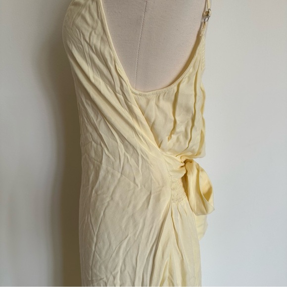 Bella Dahl Butter Yellow Rayon Midi Slip Dress Sz M - Picture 5 of 11
